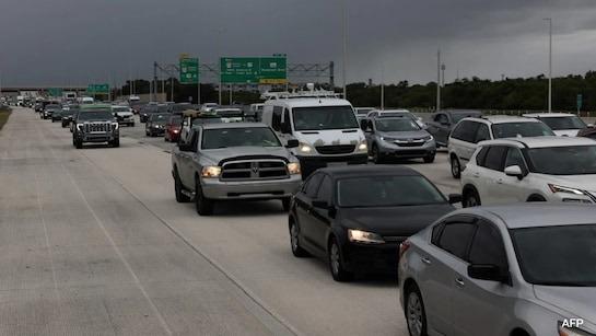 Image for Mass Evacuations Begin Along Florida's Gulf Coast as Hurricane Milton Approaches; Uber Provides Free Rides to Shelters